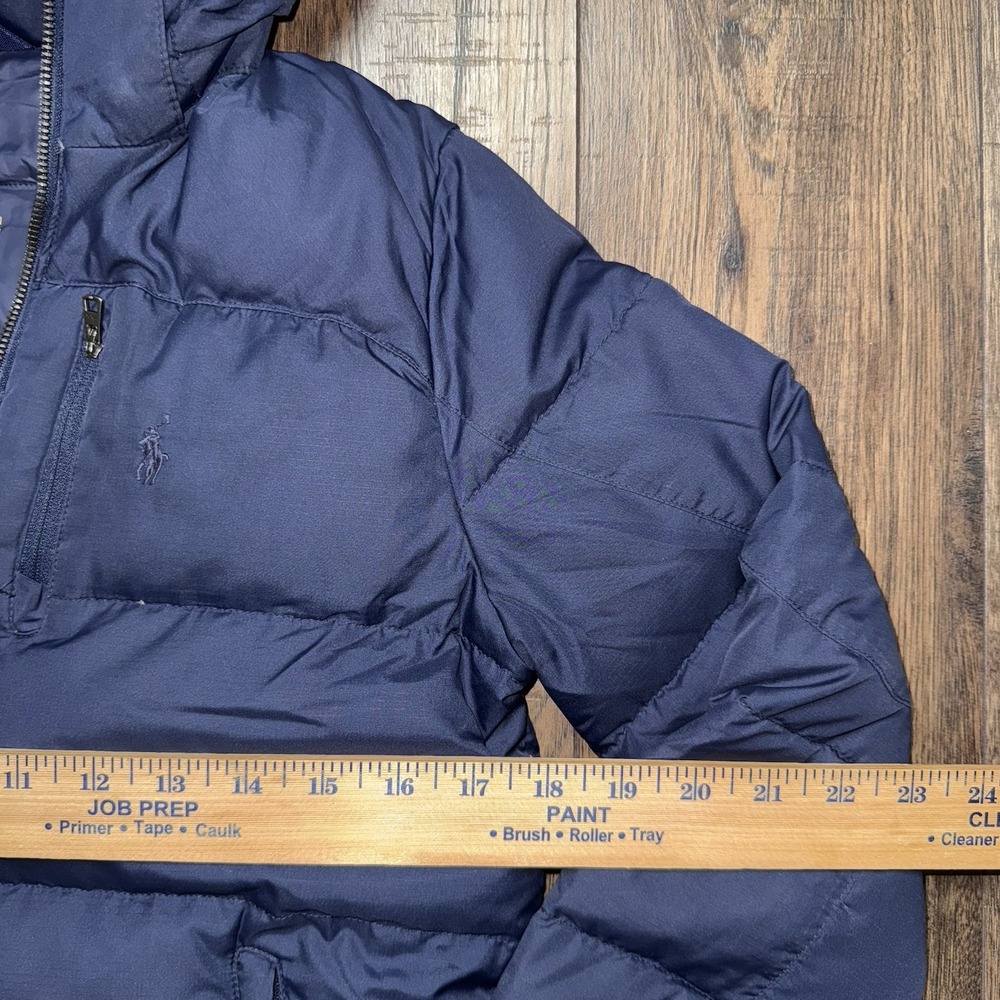 Polo Ralph Lauren Boys Youth Blue Down Puffer Jacket Coat Size Medium (10-12) - Picture 4 of 9
